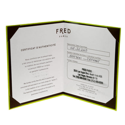 Fred of Paris Diamond White Gold Earrings
