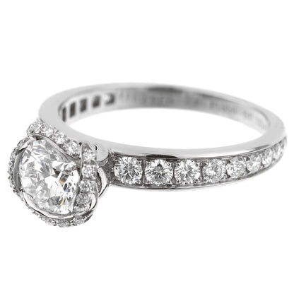 Fred of Paris Platinum Diamond Engagement Ring 1.22 Carat Sz 6 1/4