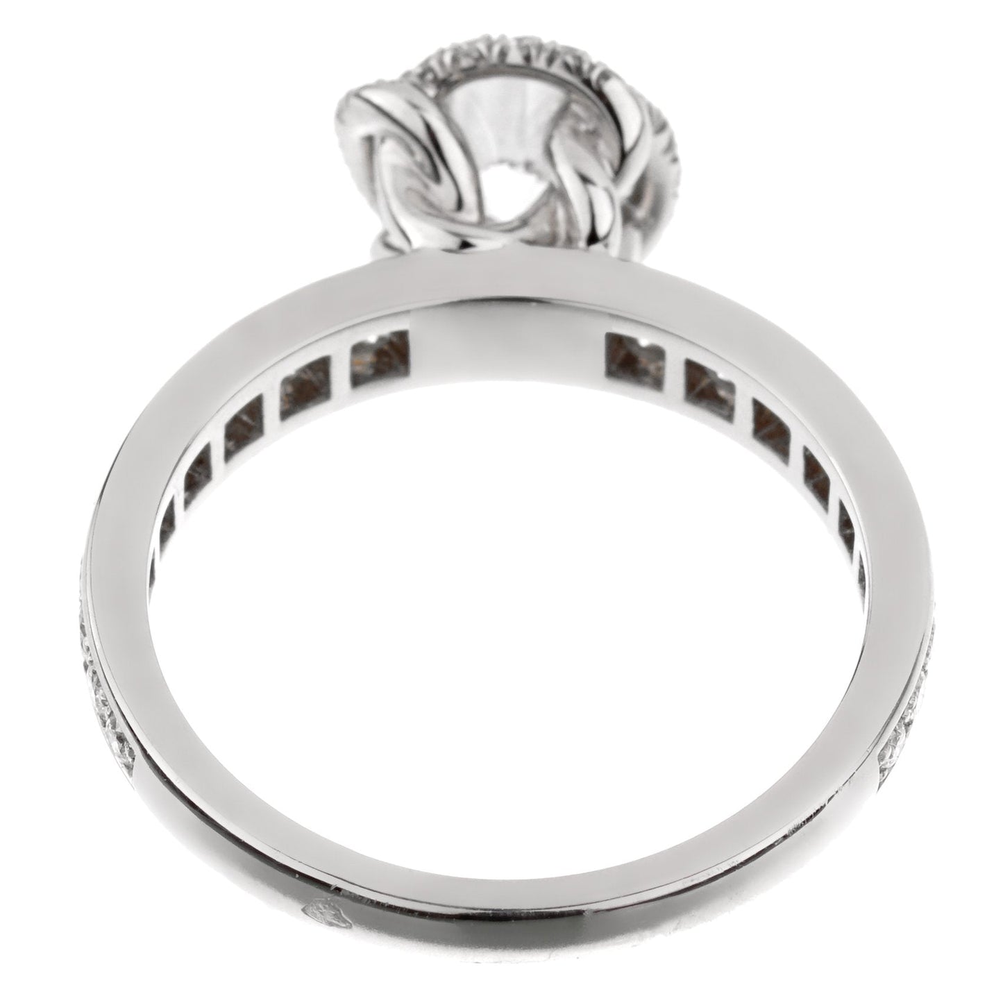 Fred of Paris Platinum Diamond Engagement Ring 1.22 Carat Sz 6 1/4