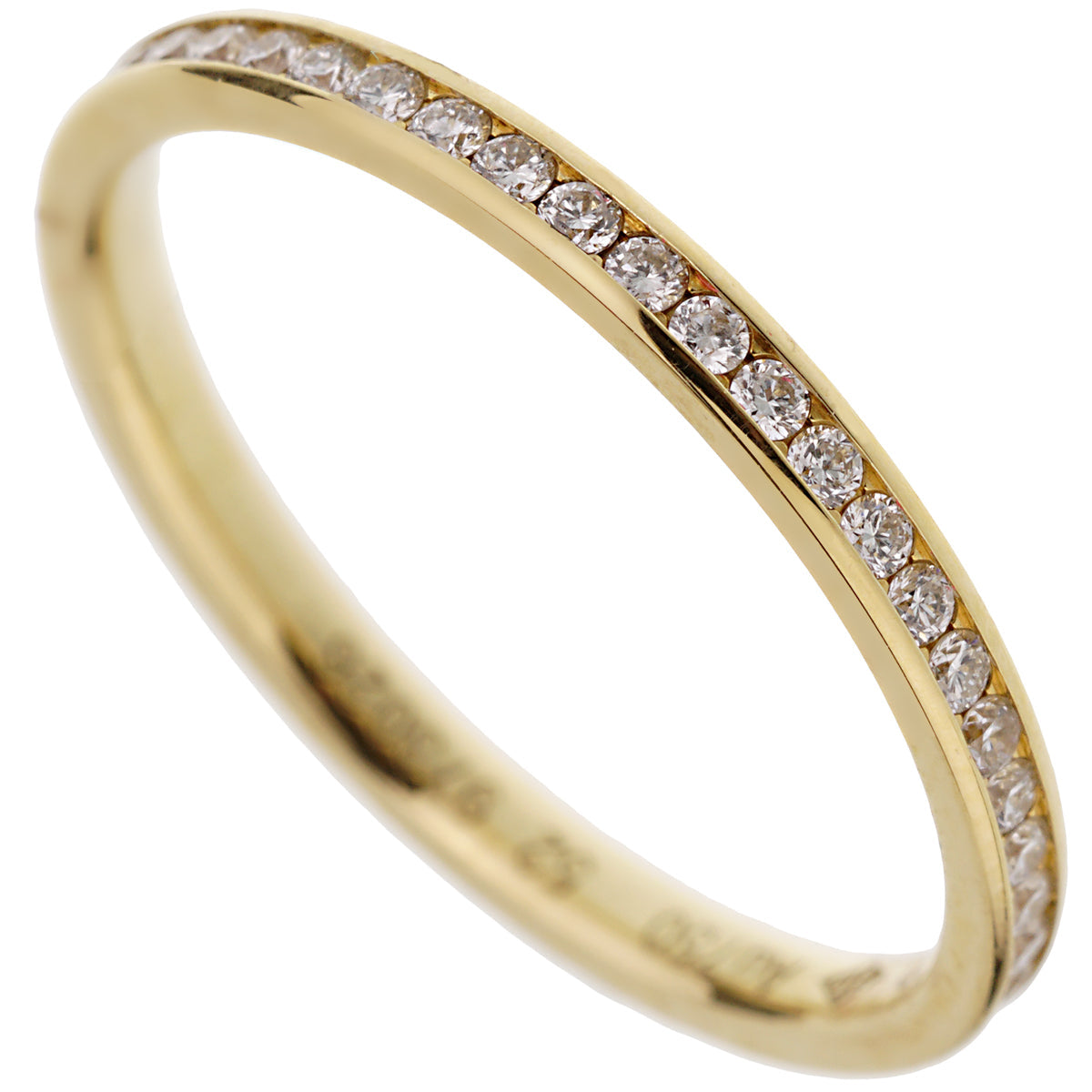 Fred of Paris 18k Rose Gold Diamond Eternity Ring Sz 6