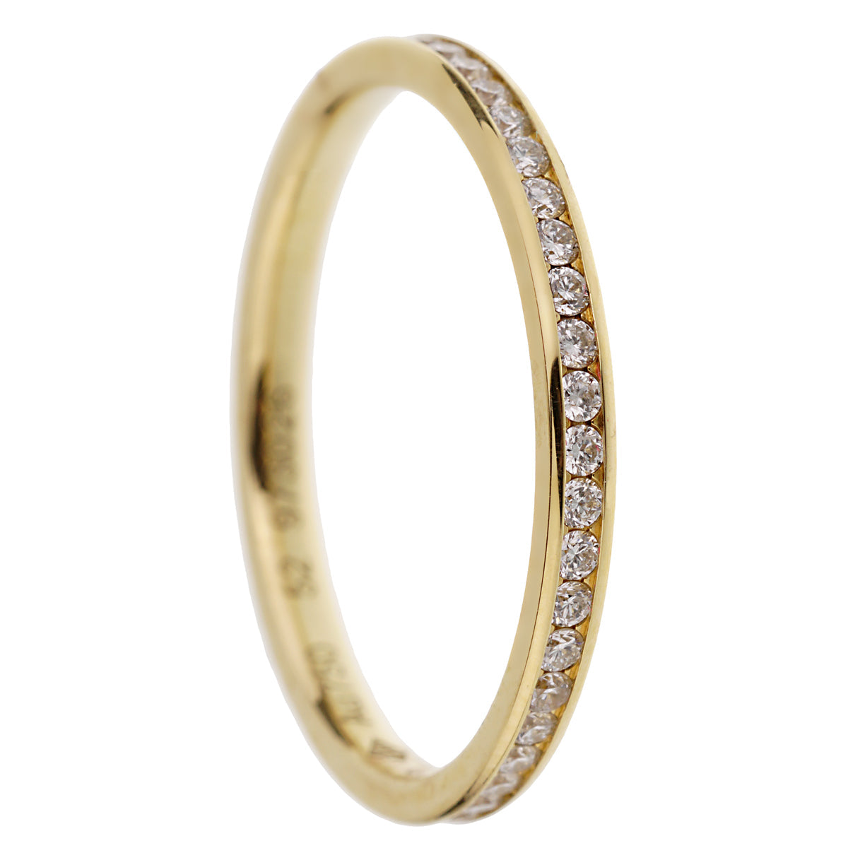Fred of Paris 18k Rose Gold Diamond Eternity Ring Sz 6