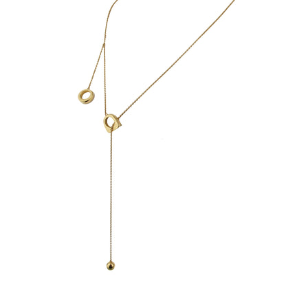 Fred of Paris Success 18k Yellow Gold Lariat Necklace