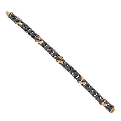 Fred of Paris Vintage 18k Yellow Gold & SS Necklace Bracelet Suite