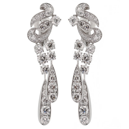 Graff Magnificent Chandelier Diamond Drop White Gold Earrings