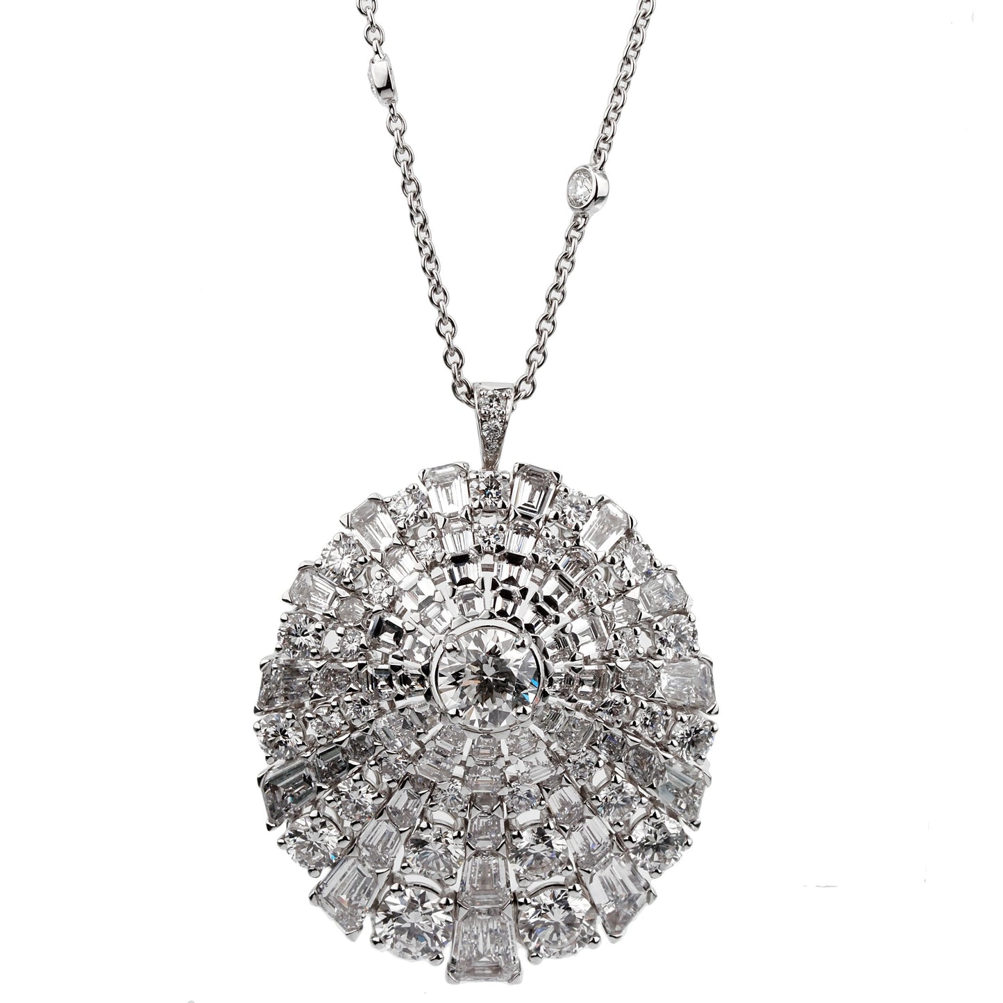 Graff Magnificent 16.42ct Diamond 18k White Gold Necklace