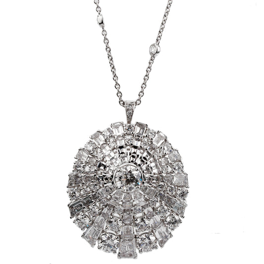 Graff Magnificent 16.42ct Diamond 18k White Gold Necklace