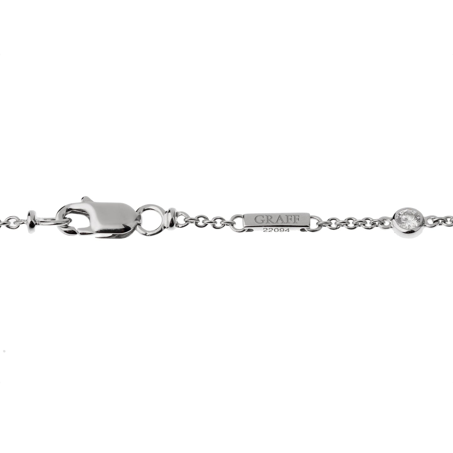 Graff Snowflake 6.67ct Diamond White Gold Necklace