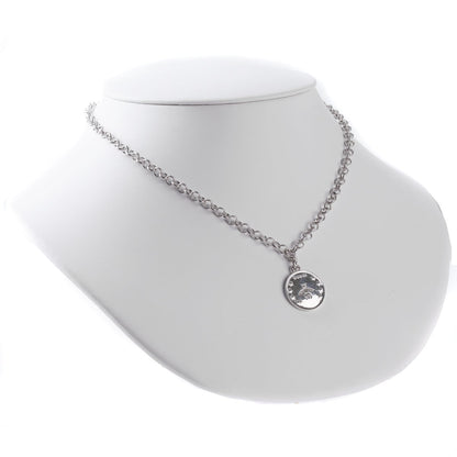 Gucci Double G Bee Coin Silver Necklace