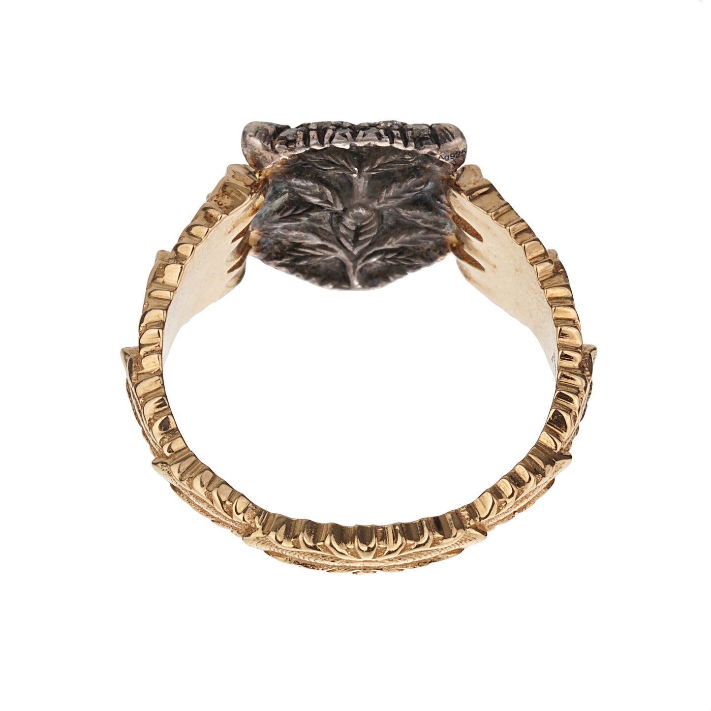Gucci Feline Diamond 18k Yellow Gold Cocktail Ring