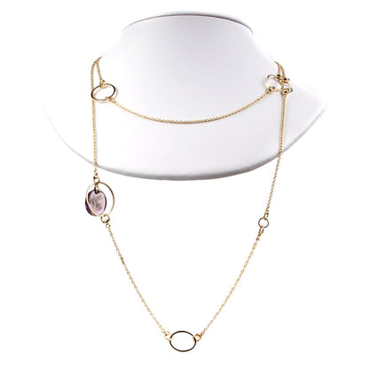 Gucci Flora Amethyst Drop Necklace