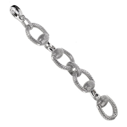 Gucci Horsebit Diamantissima Silver Bracelet