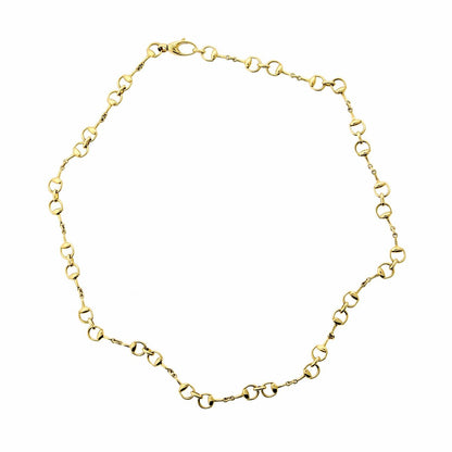 Gucci Horsebit Gold Necklace