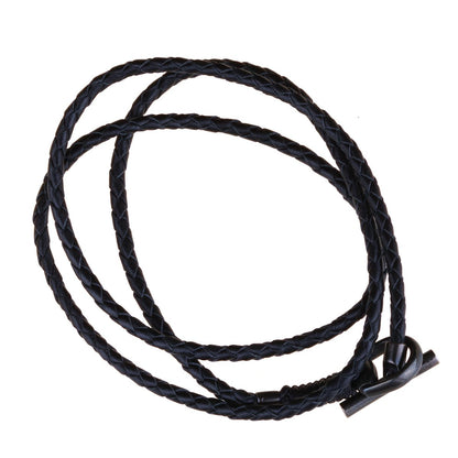 Gucci Leather Horsebit Burnished Silver Bracelet