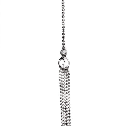 Gucci Multistrand White Gold Diamond Necklace