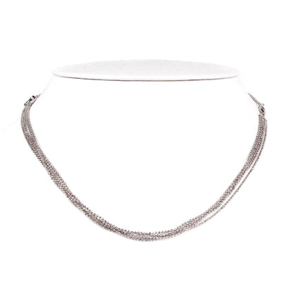 Gucci Multistrand White Gold Diamond Necklace