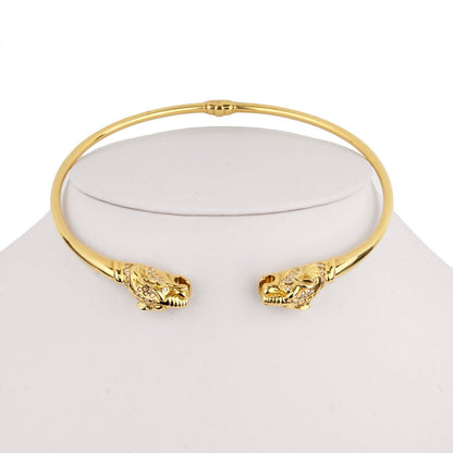 Gucci Panther Diamond 18k Yellow Gold Necklace