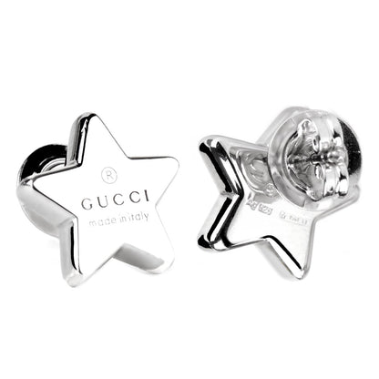 Gucci Trademark Star Silver Earrings