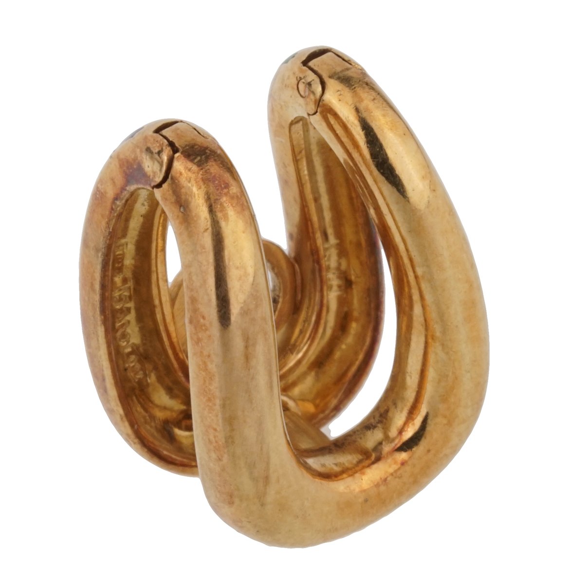 Gucci Vintage Enamel 18k Yellow Gold Cufflinks