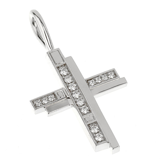 Harry Winston Traffic Platinum Diamond Cross Charm