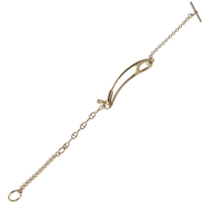 Hermes Chaine d'Ancre Punk Rose Gold Diamond Bracelet