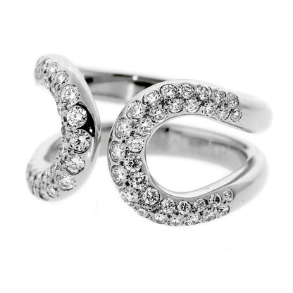 Hermes Diamond H White Gold Cocktail Ring