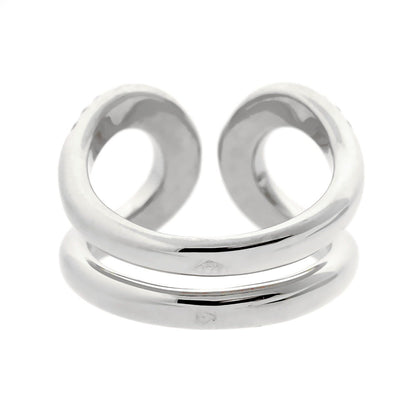 Hermes Diamond H White Gold Cocktail Ring