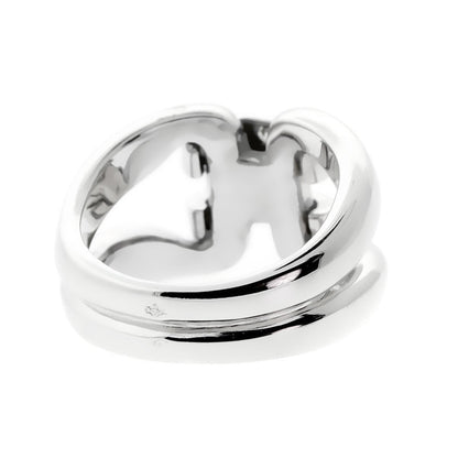 Hermes Diamond H White Gold Ring