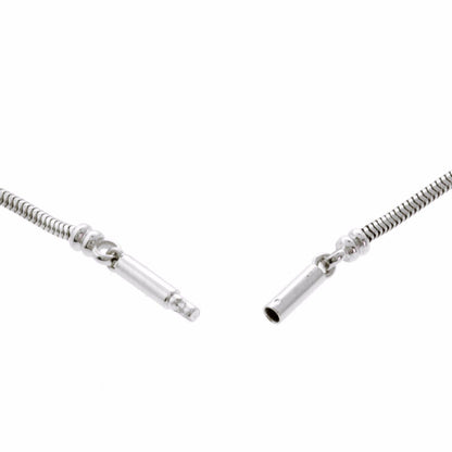 Hermes Diamond Pendant White Gold Necklace