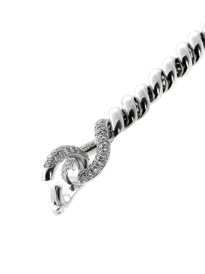 Hermes Diamond White Gold Bracelet