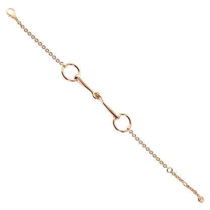 Hermes Filet d'Or Rose Gold Diamond Bracelet