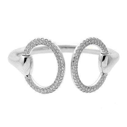 Hermes Nausicaa Diamond Cuff Bangle Bracelet