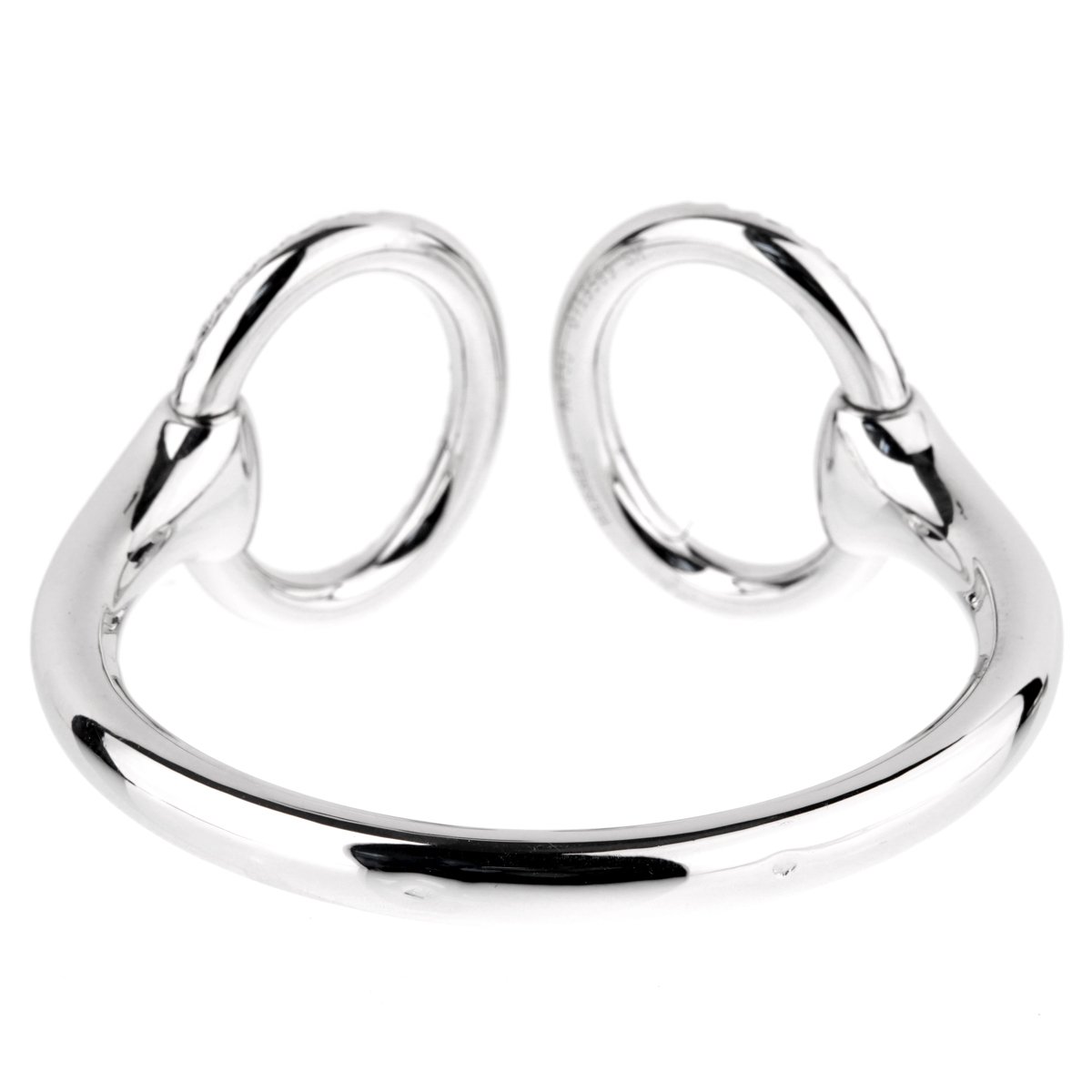 Hermes Nausicaa Diamond Cuff Bangle Bracelet