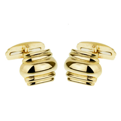 Hermes Paris Vintage Yellow Gold Cufflinks