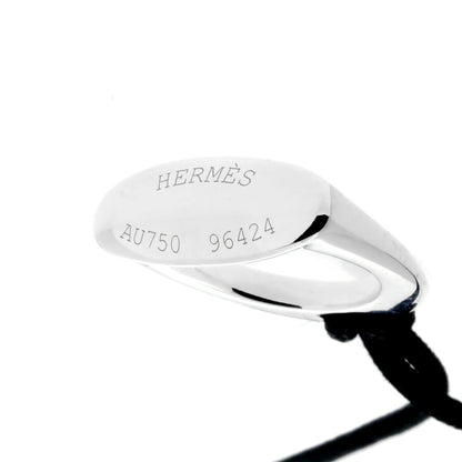Hermes Stirrup White Gold Necklace