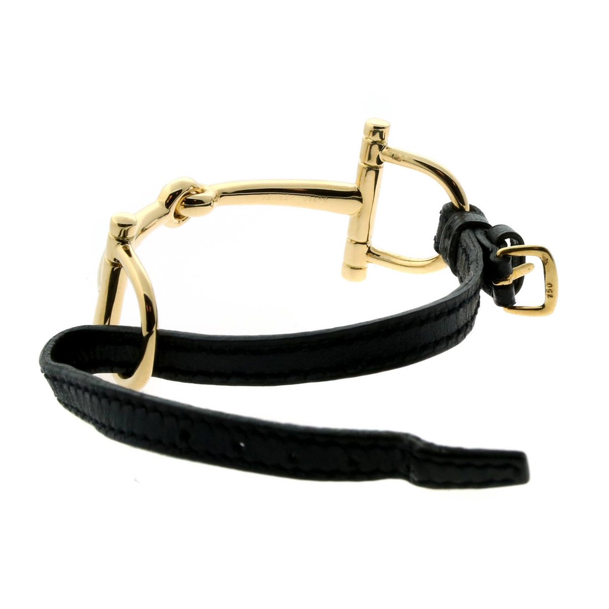 Hermes Stirrup Yellow Gold Bracelet
