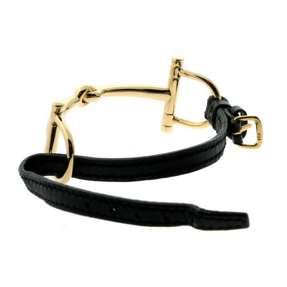 Hermes Stirrup Yellow Gold Bracelet