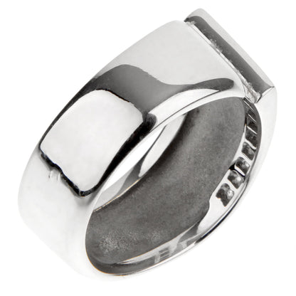Hermes White Gold Diamond Cocktail Ring Sz 6
