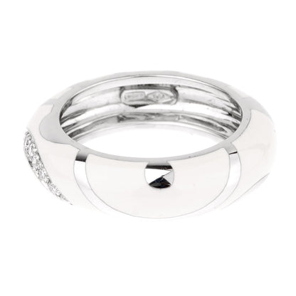 La Nouvelle Bague White Enamel Diamond Ring