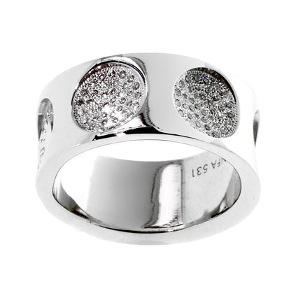 Louis Vuitton Empreinte Full Diamond White Gold Ring