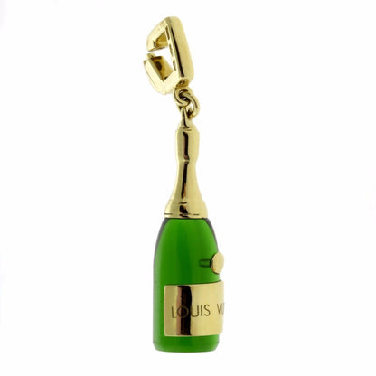 Louis Vuitton Gold Champagne Charm Pendant