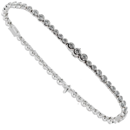 Louis Vuitton High Jewelry Diamond White Gold Tennis Bracelet