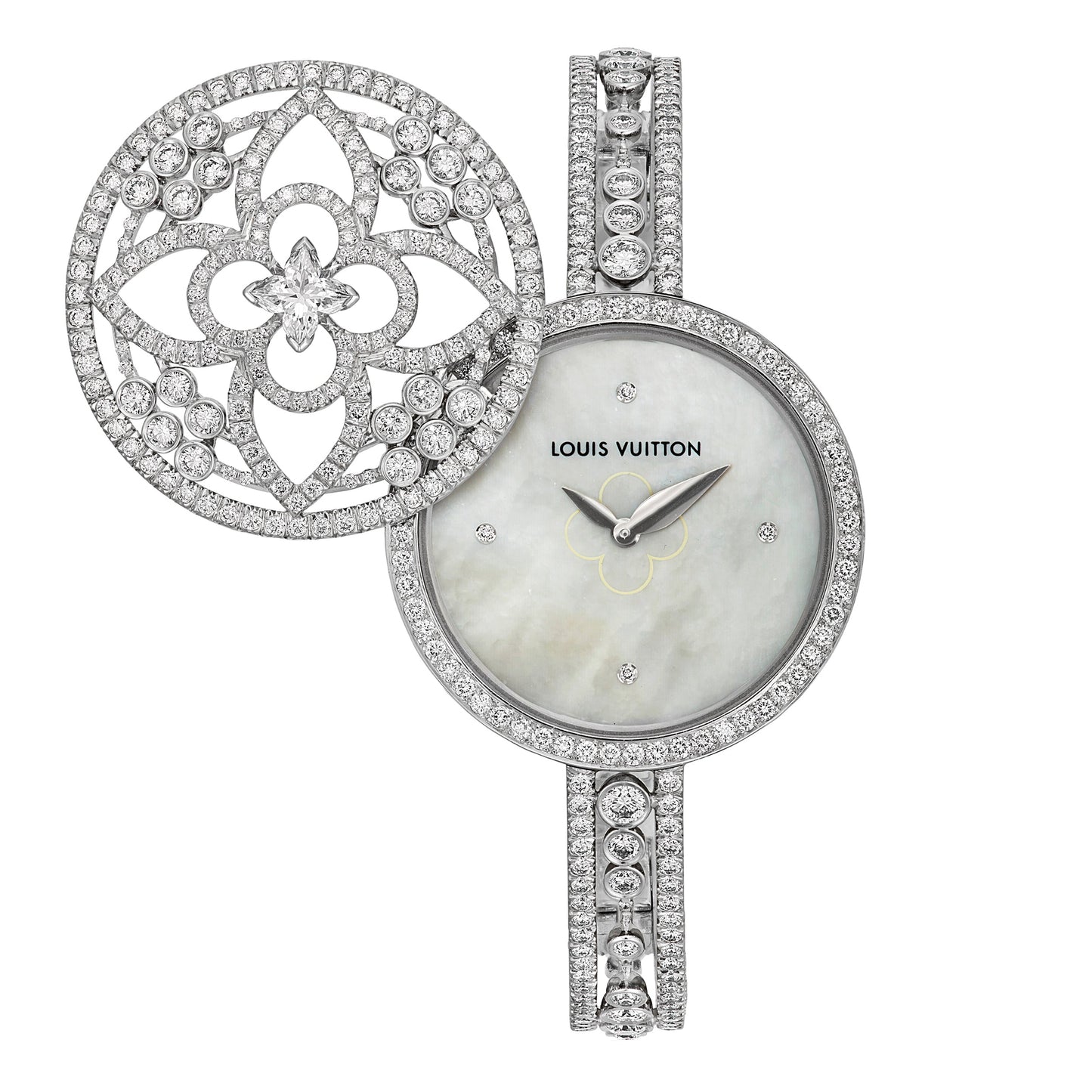 Louis Vuitton Secret White Gold Diamond Womens Watch
