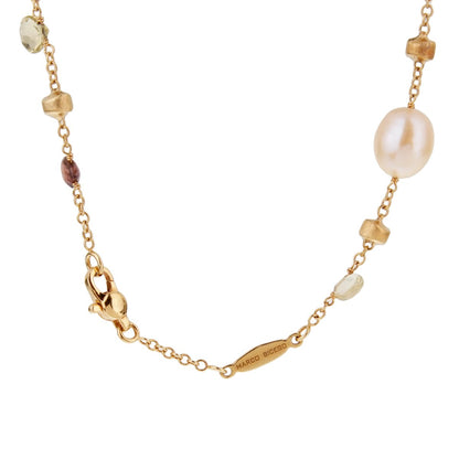 Marco Bicego Paradise Pearl Gemstone Gold Necklace