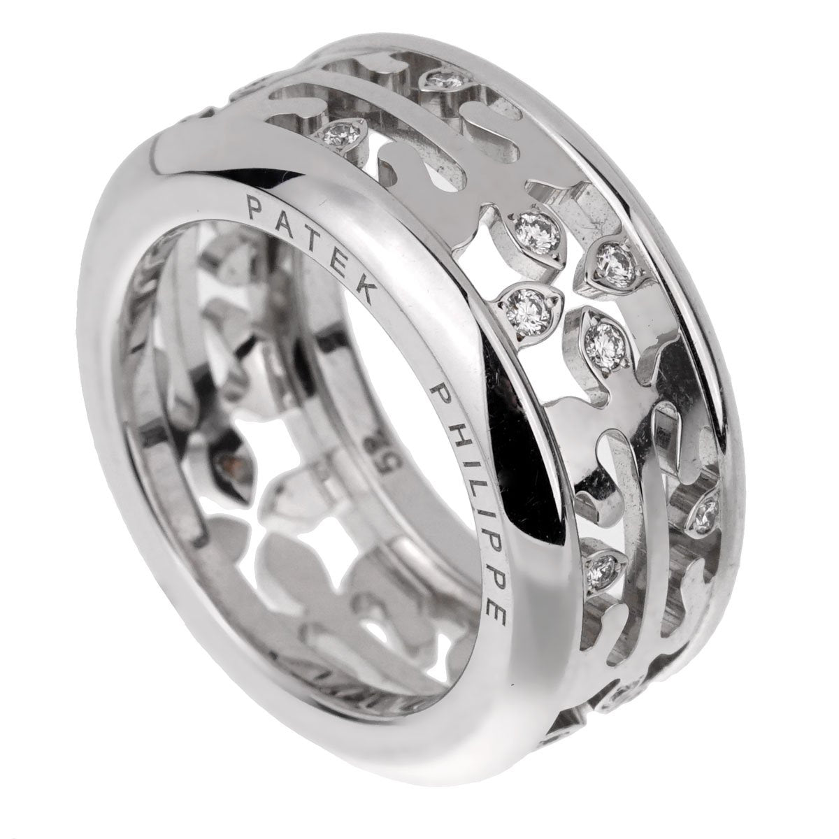 Patek Philippe Calatrava Diamond White Gold Ring