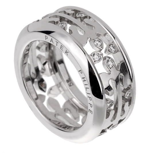 Patek Philippe Calatrava Diamond White Gold Ring