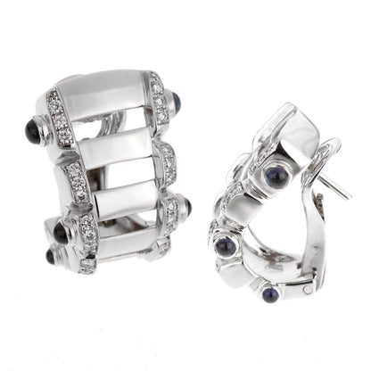 Patek Philippe Twenty~4 Diamond Sapphire White Gold Earrings