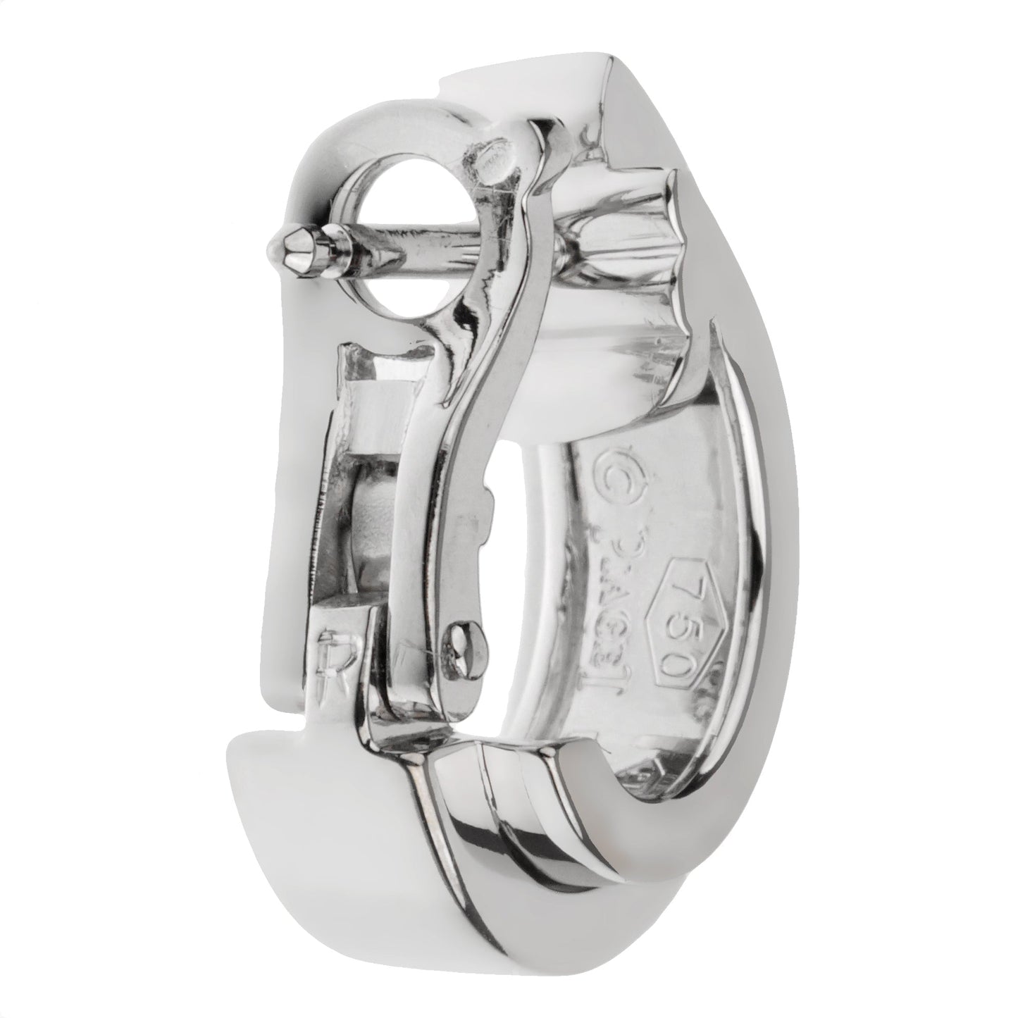 Piaget Possesion Diamond 18k White Gold Hoop Earrings