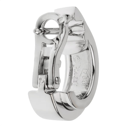 Piaget Possesion Diamond 18k White Gold Hoop Earrings