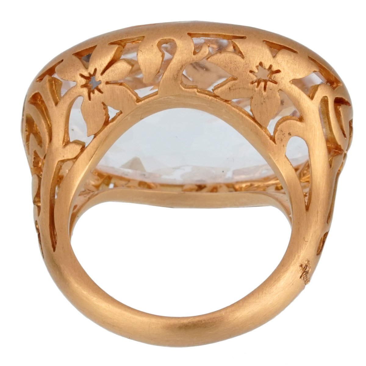 Pomellato  10 Carat Quartz Cocktail Rose Gold Ring Sz 5.75
