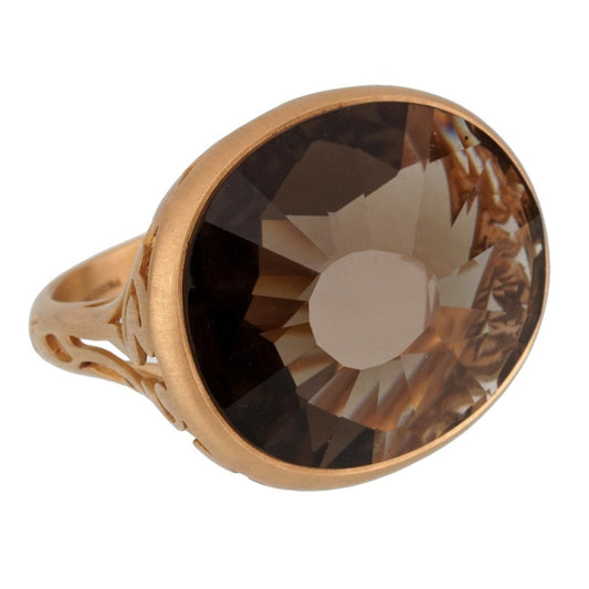 Pomellato 10 Carat Smoky Quartz Cocktail Ring Size 7 1/4